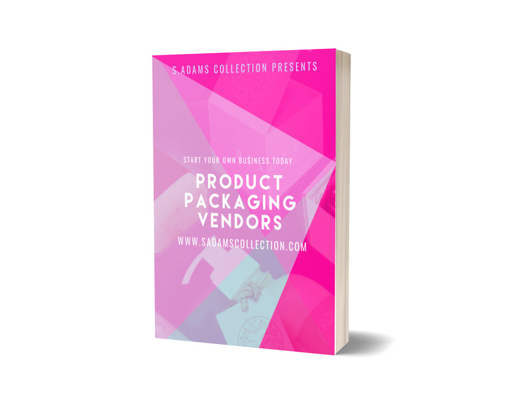 PRODUCT PACKAGING VENDORS - S.Adams Collection